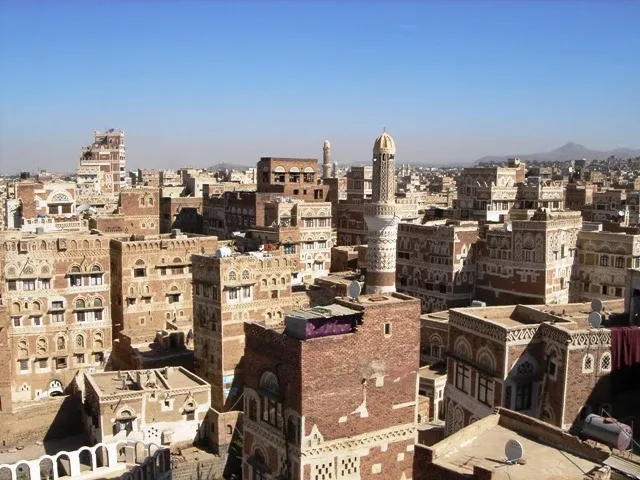 صورة أرشيفية للمباني التقليدية في مدينة صنعاء القديمة